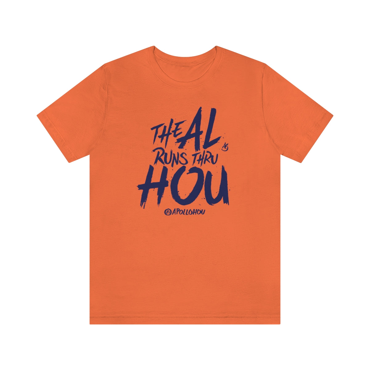 The AL Runs Thru HOU Unisex Jersey Tee