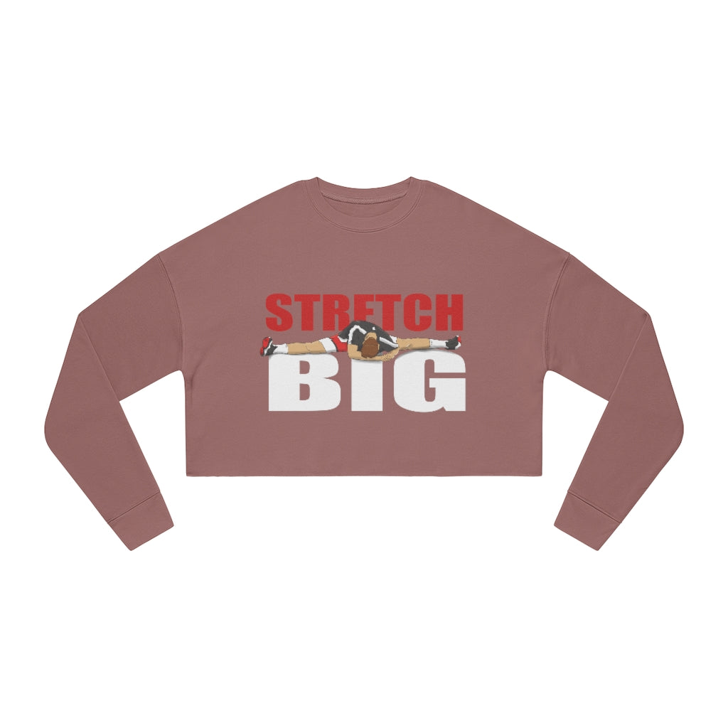 Stretch BIG Cropped Crewneck Sweatshirt