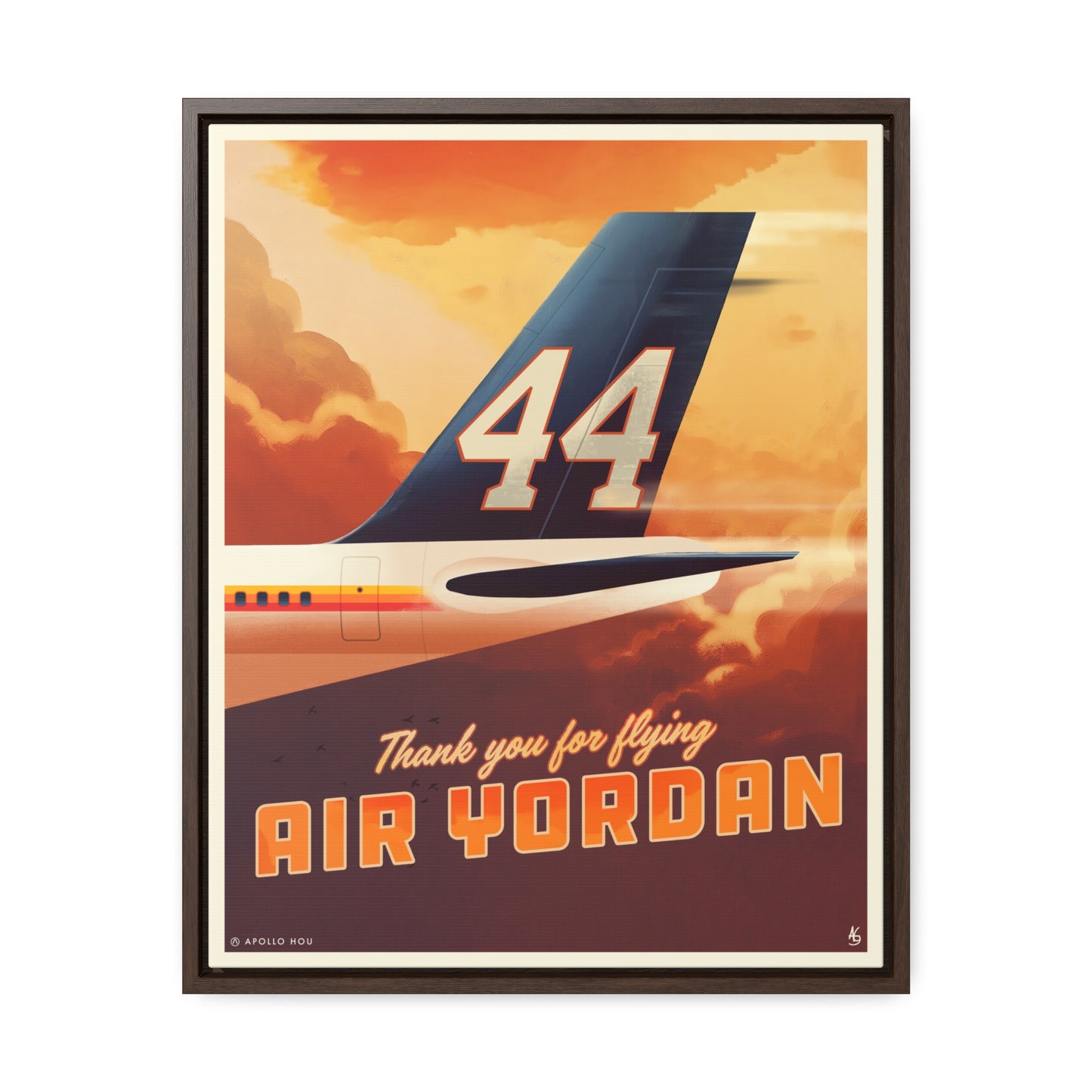 "Air Yordan" - Premium Canvas Wrap with Vertical Frame 16x20