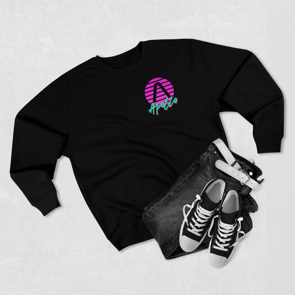 Apollo 80s Unisex Premium Crewneck Sweatshirt