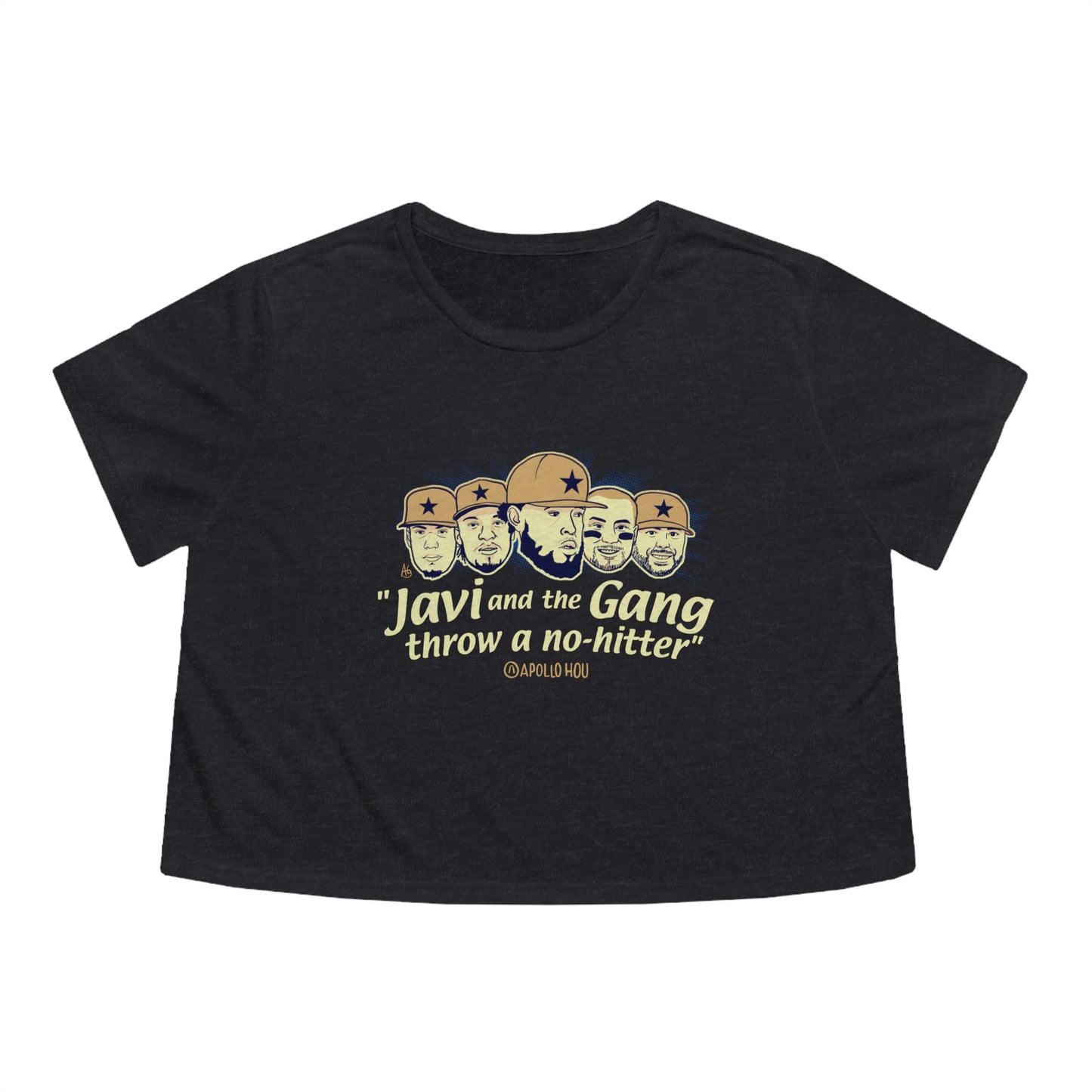 "Javi and the GANG throw a no-hitter" Cropped Tee