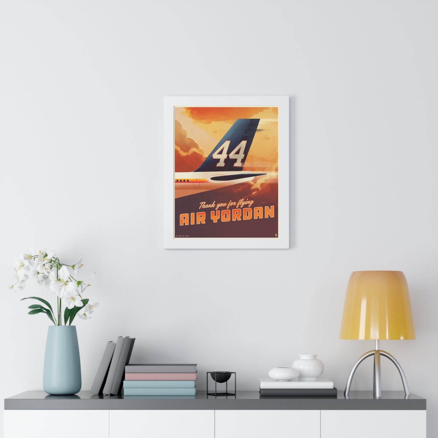 "Air Yordan" - Framed Vertical Print
