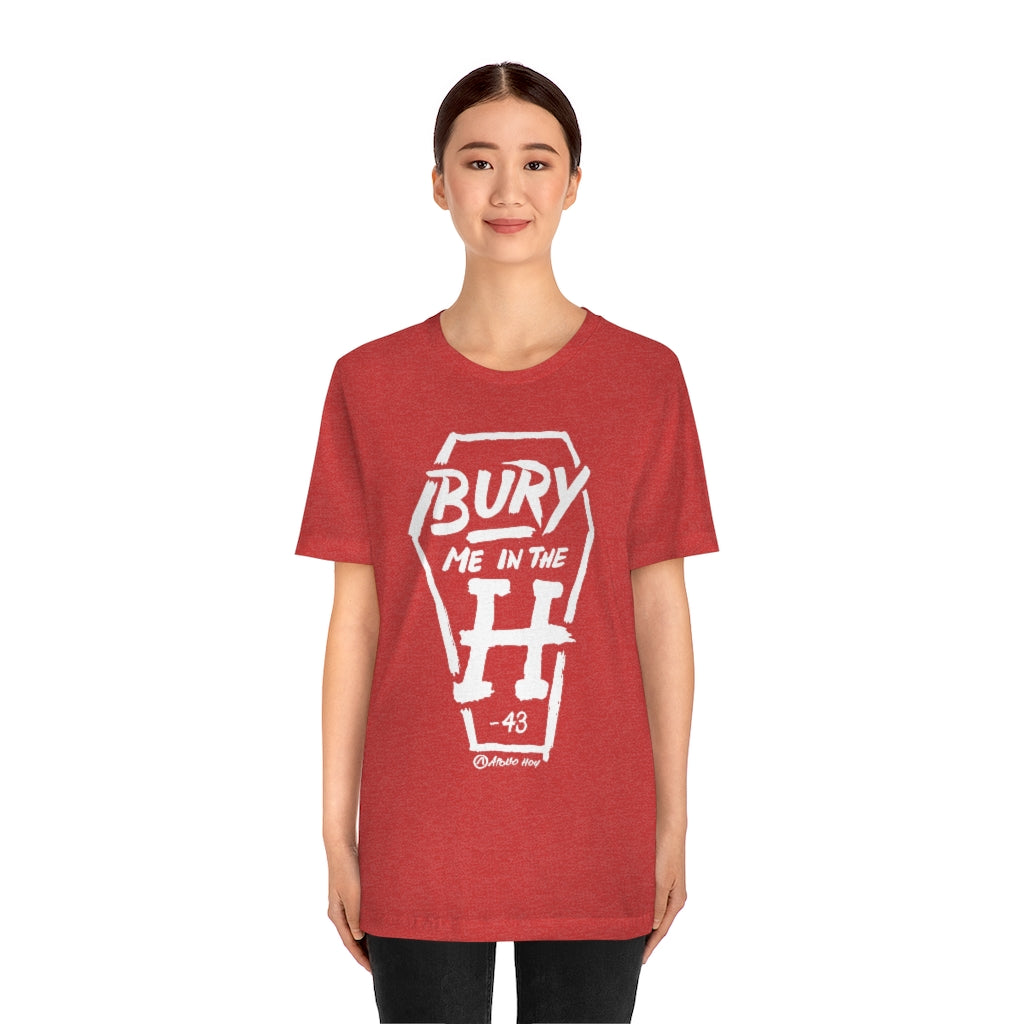 Bury Me In The H (Coffin Variant) Unisex Jersey Short-Sleeve Tee