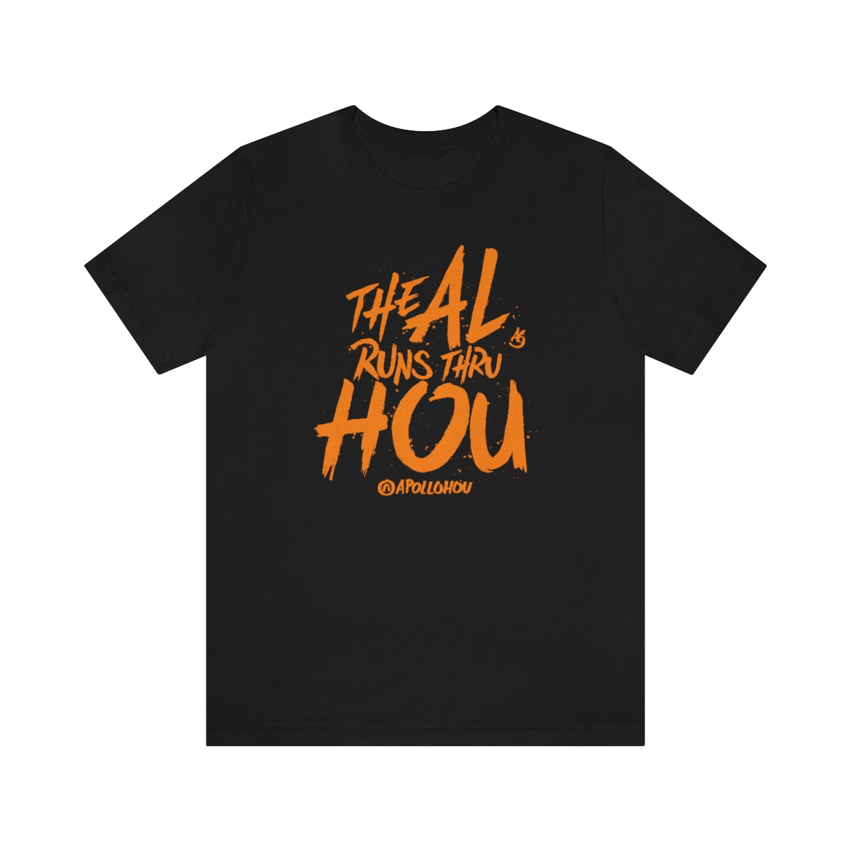The AL Runs Thru HOU Unisex Jersey Tee