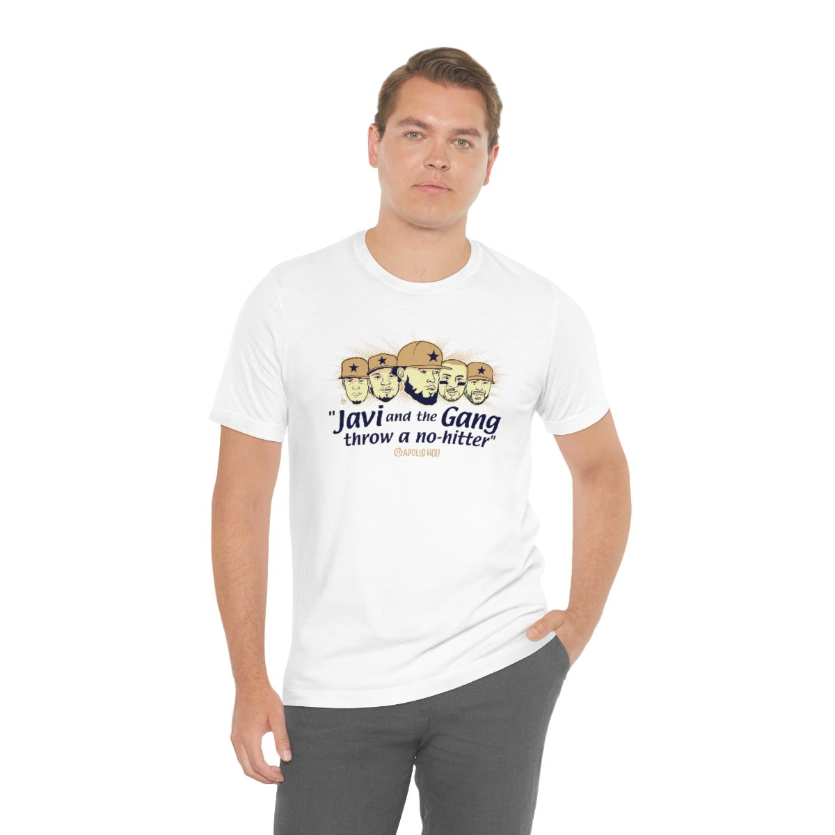 "Javi and the GANG throw a no-hitter" Unisex Jersey Tee