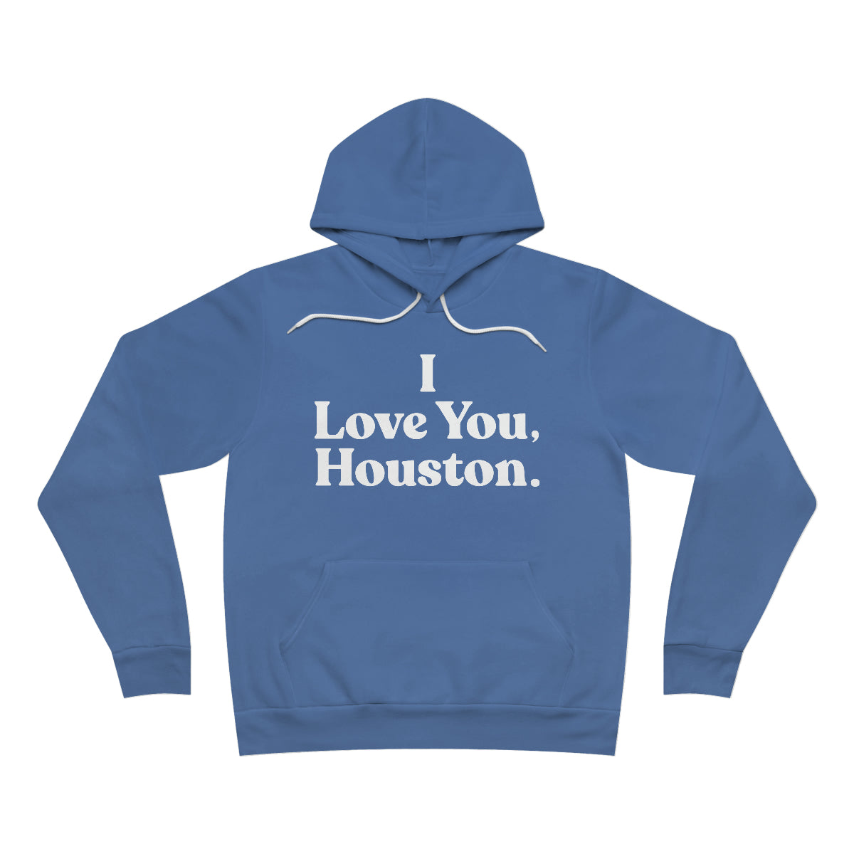 I Love You, Houston. Unisex Sponge Fleece Premium Pullover Hoodie