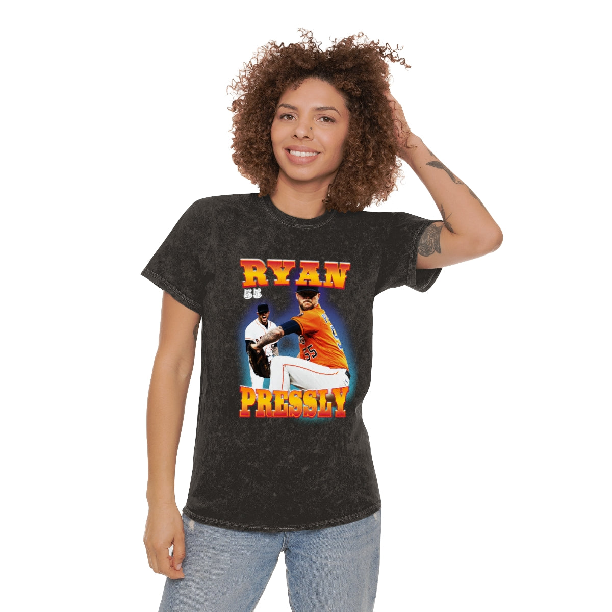 Ryan Pressly Vintage Style Unisex Mineral Wash T-Shirt
