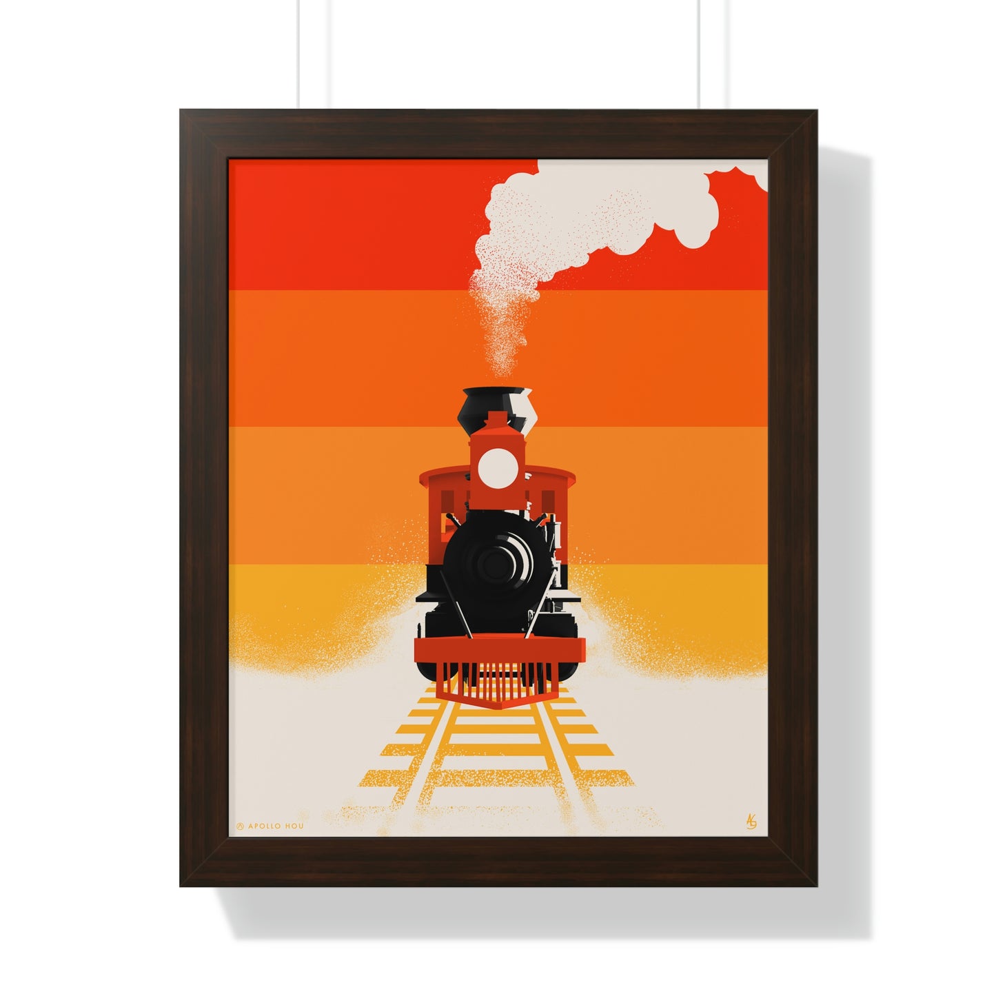 Train - Framed Vertical Print