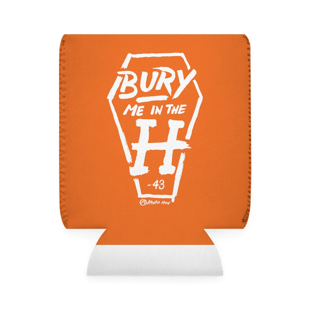 Bury Me In The H (Coffin Variant) Orange Koozie