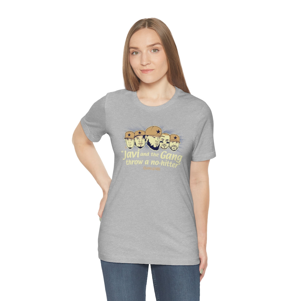 "Javi and the GANG throw a no-hitter" Unisex Jersey Tee