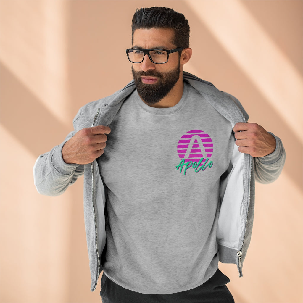 Apollo 80s Unisex Premium Crewneck Sweatshirt