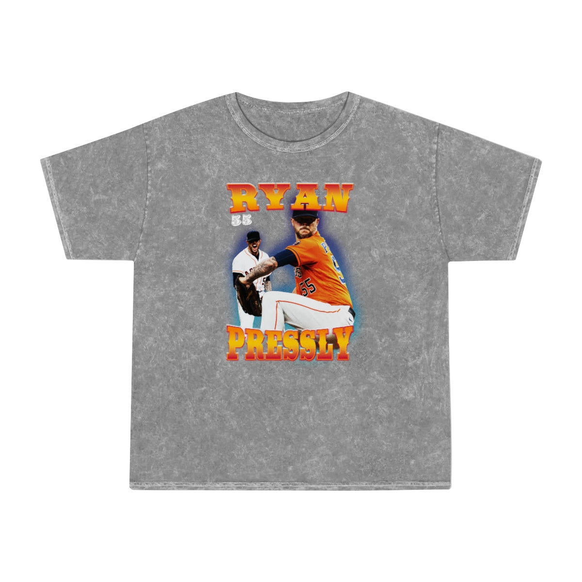 Ryan Pressly Vintage Style Unisex Mineral Wash T-Shirt