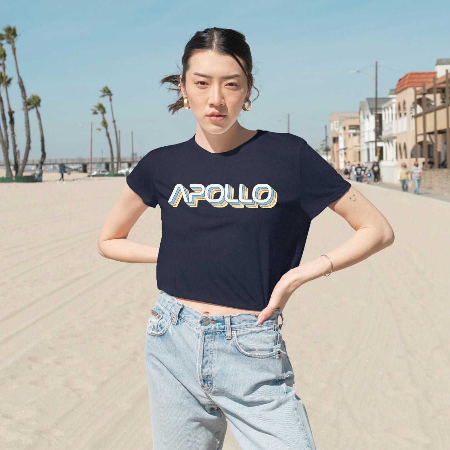 Apollo Pastel Cropped Tee