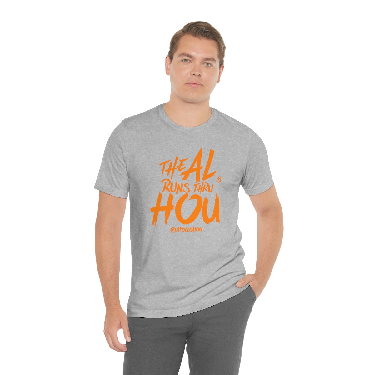 The AL Runs Thru HOU Unisex Jersey Tee