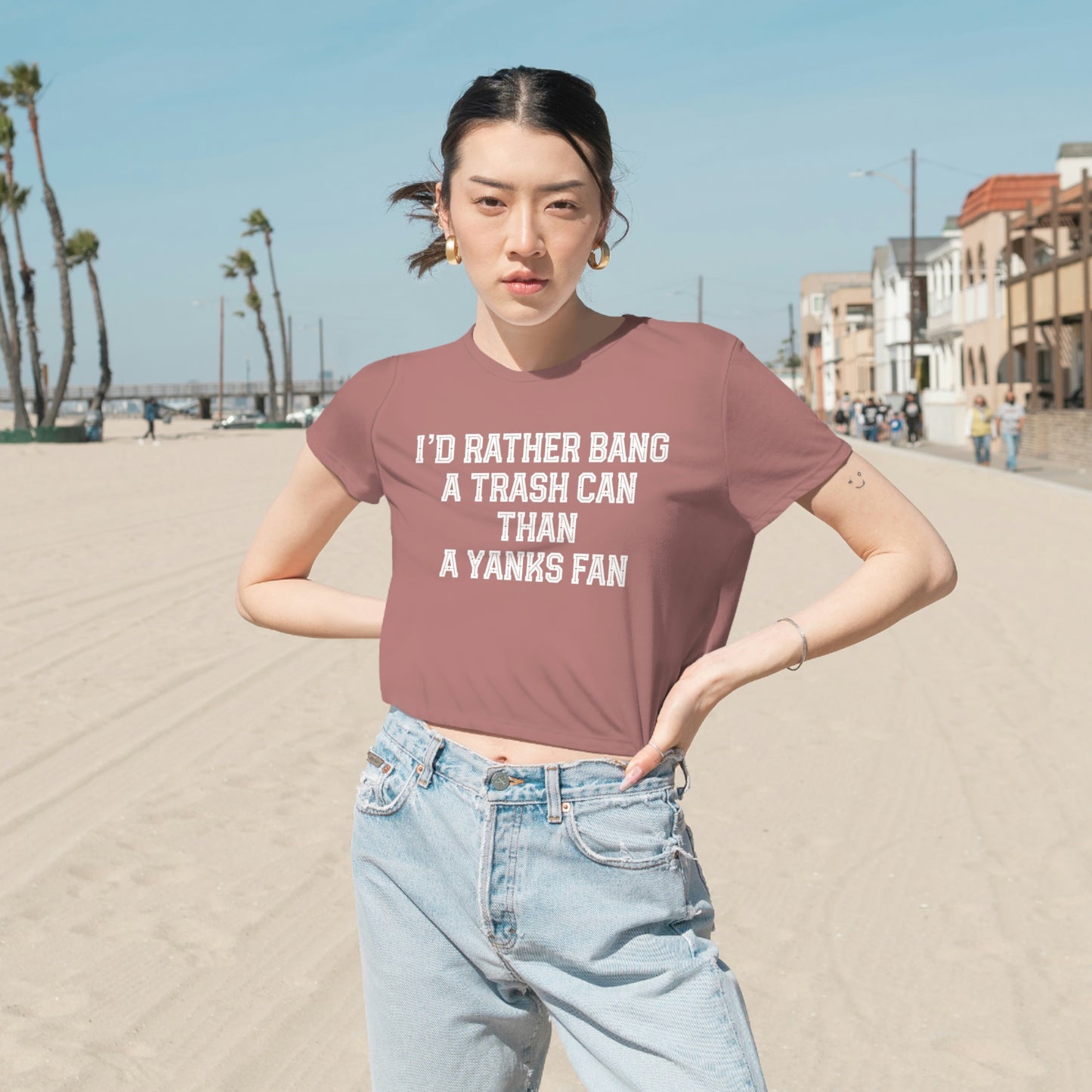 I’d Rather Cropped Tee