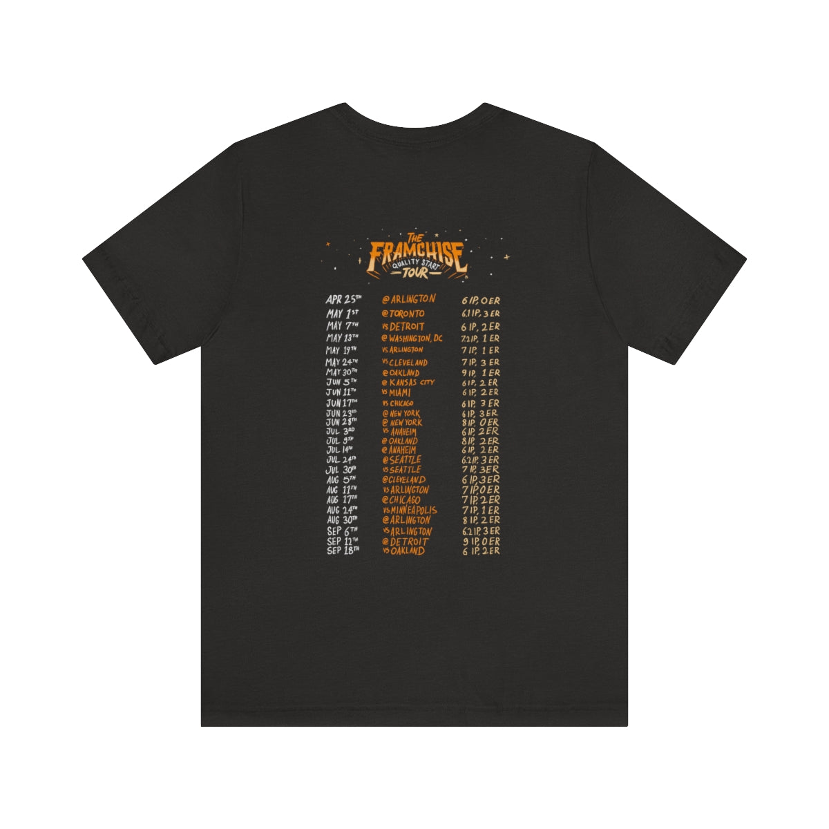 The Framchise QS Tour Unisex Jersey Tee