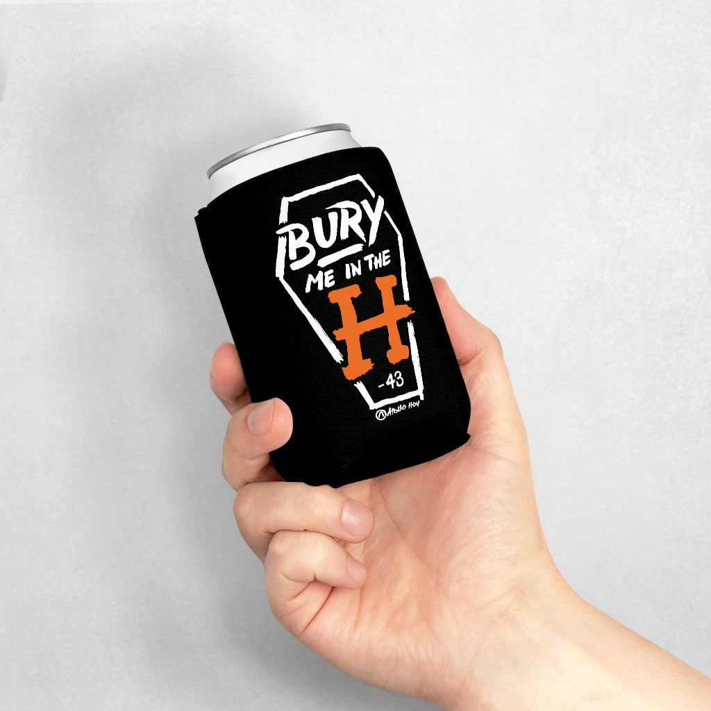 Bury Me In The H (Coffin Variant) Black Koozie