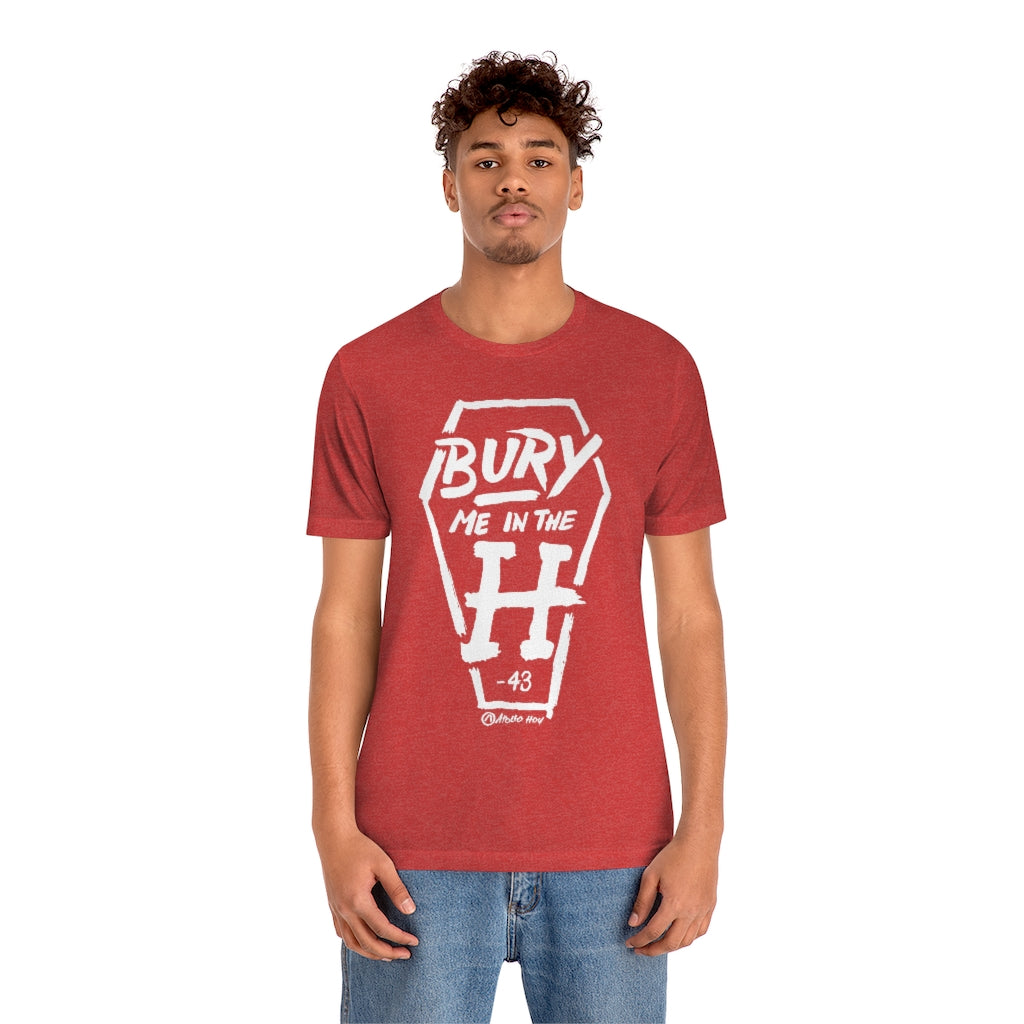 Bury Me In The H (Coffin Variant) Unisex Jersey Short-Sleeve Tee
