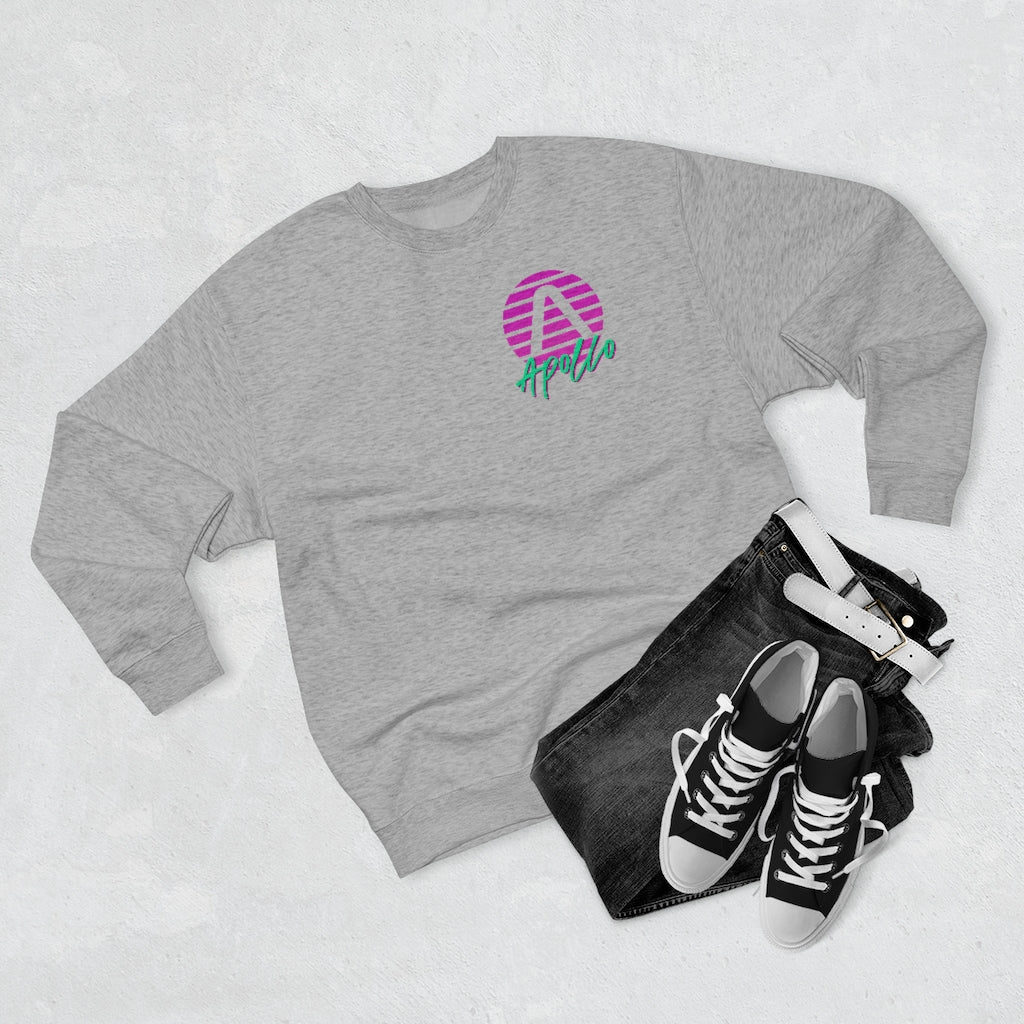 Apollo 80s Unisex Premium Crewneck Sweatshirt