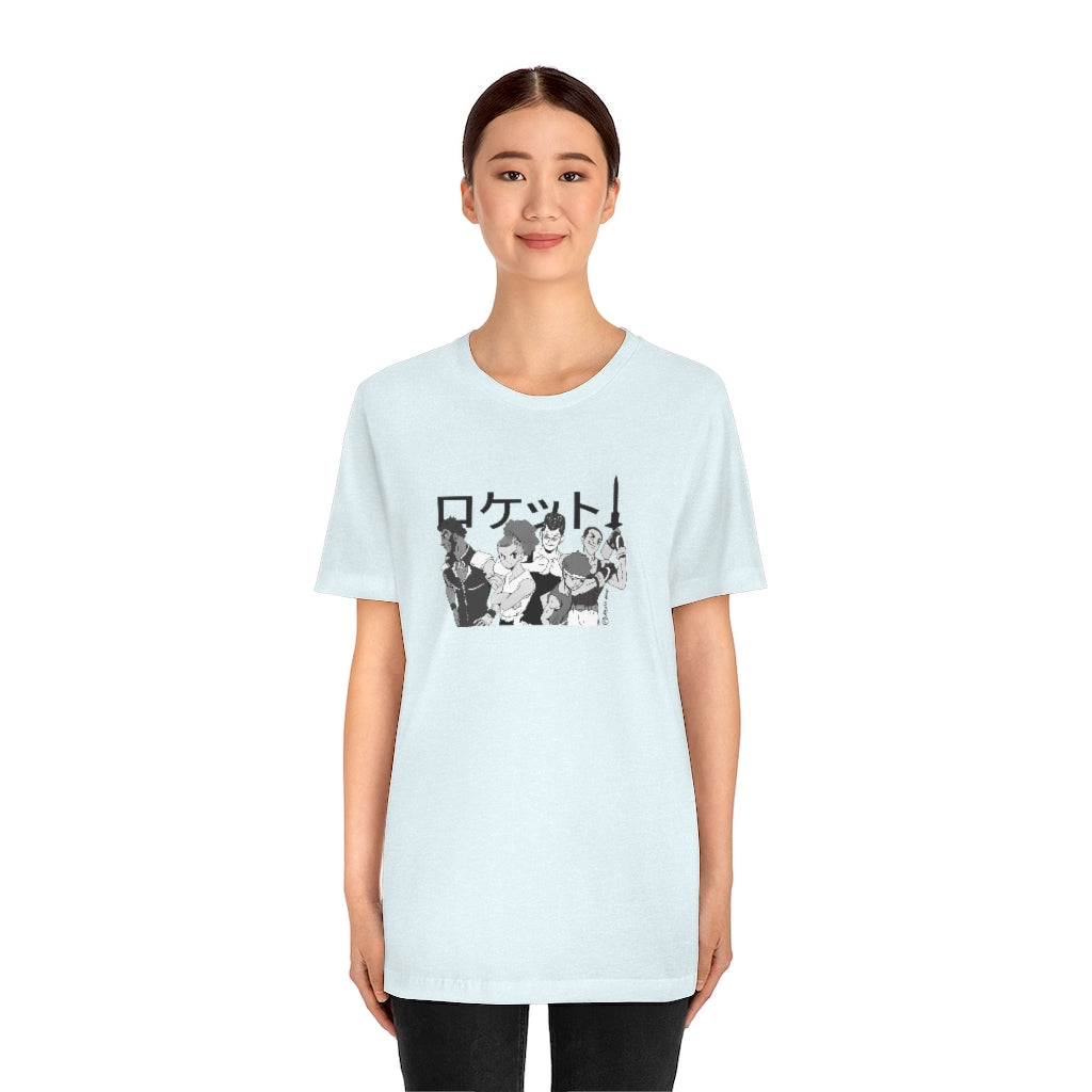 Rokketo Anime Unisex Jersey Tee