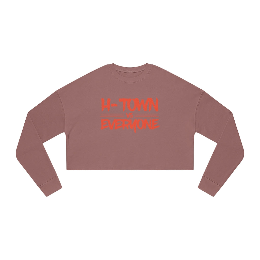 H-Town vs Everyone Cropped Crewneck Sweatshirt