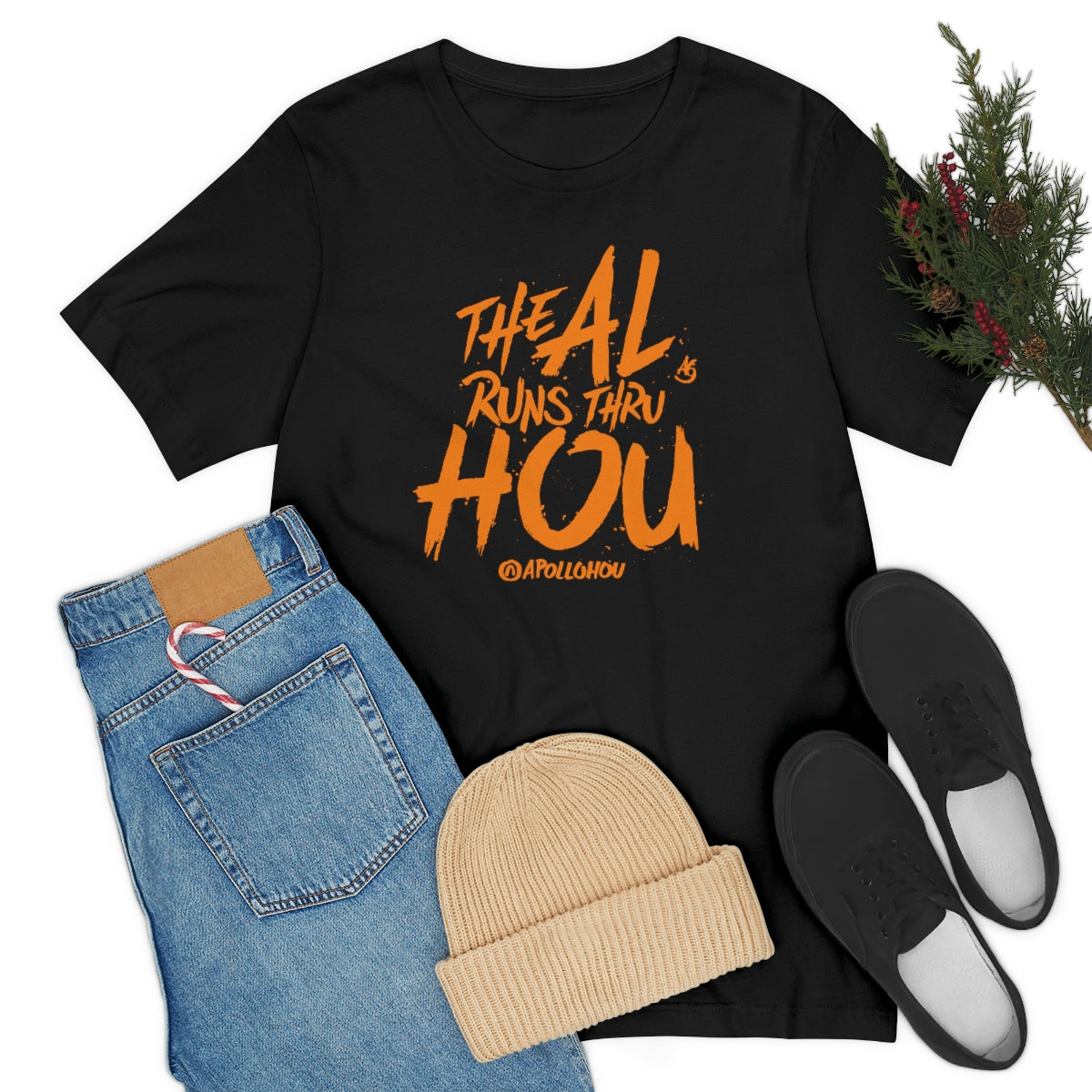 The AL Runs Thru HOU Unisex Jersey Tee