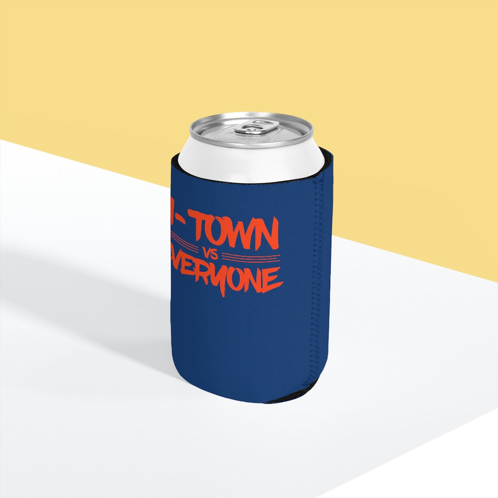 H-Town vs Everyone Navy/Orange Koozie