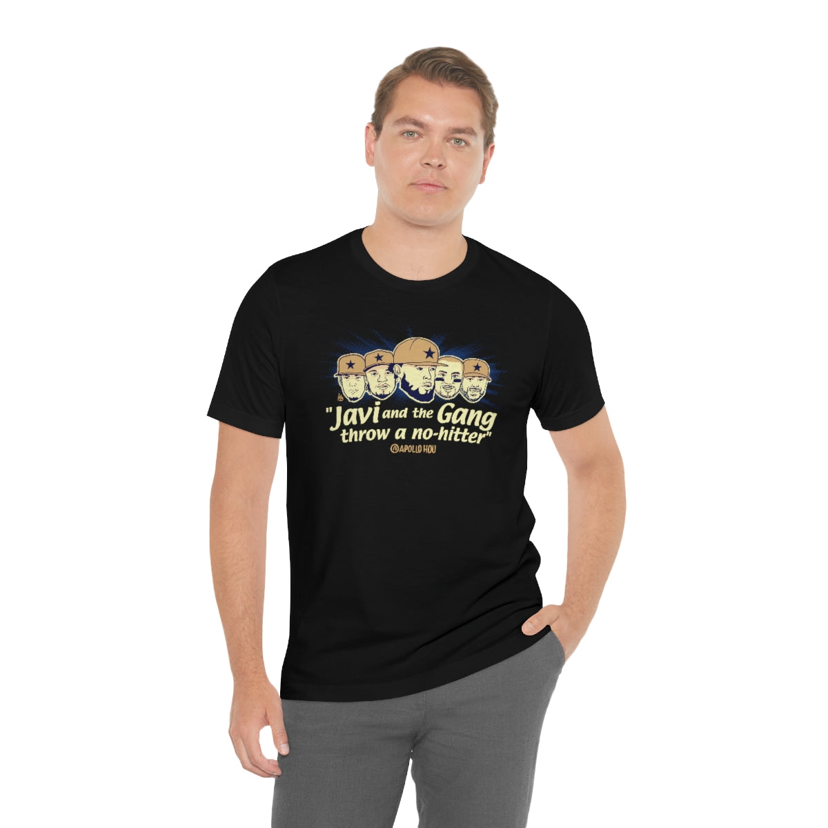"Javi and the GANG throw a no-hitter" Unisex Jersey Tee