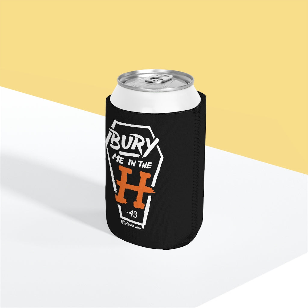 Bury Me In The H (Coffin Variant) Black Koozie