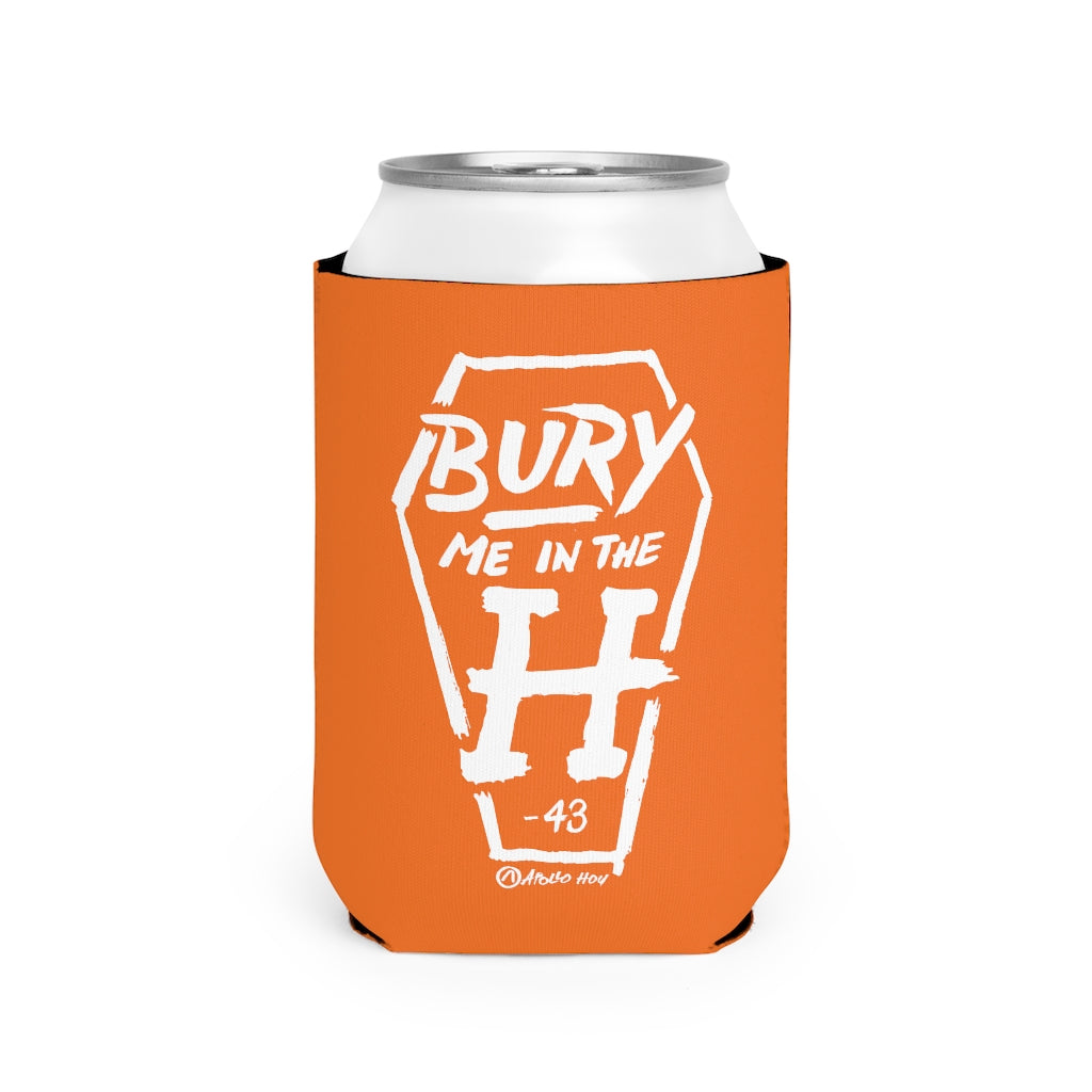 Bury Me In The H (Coffin Variant) Orange Koozie