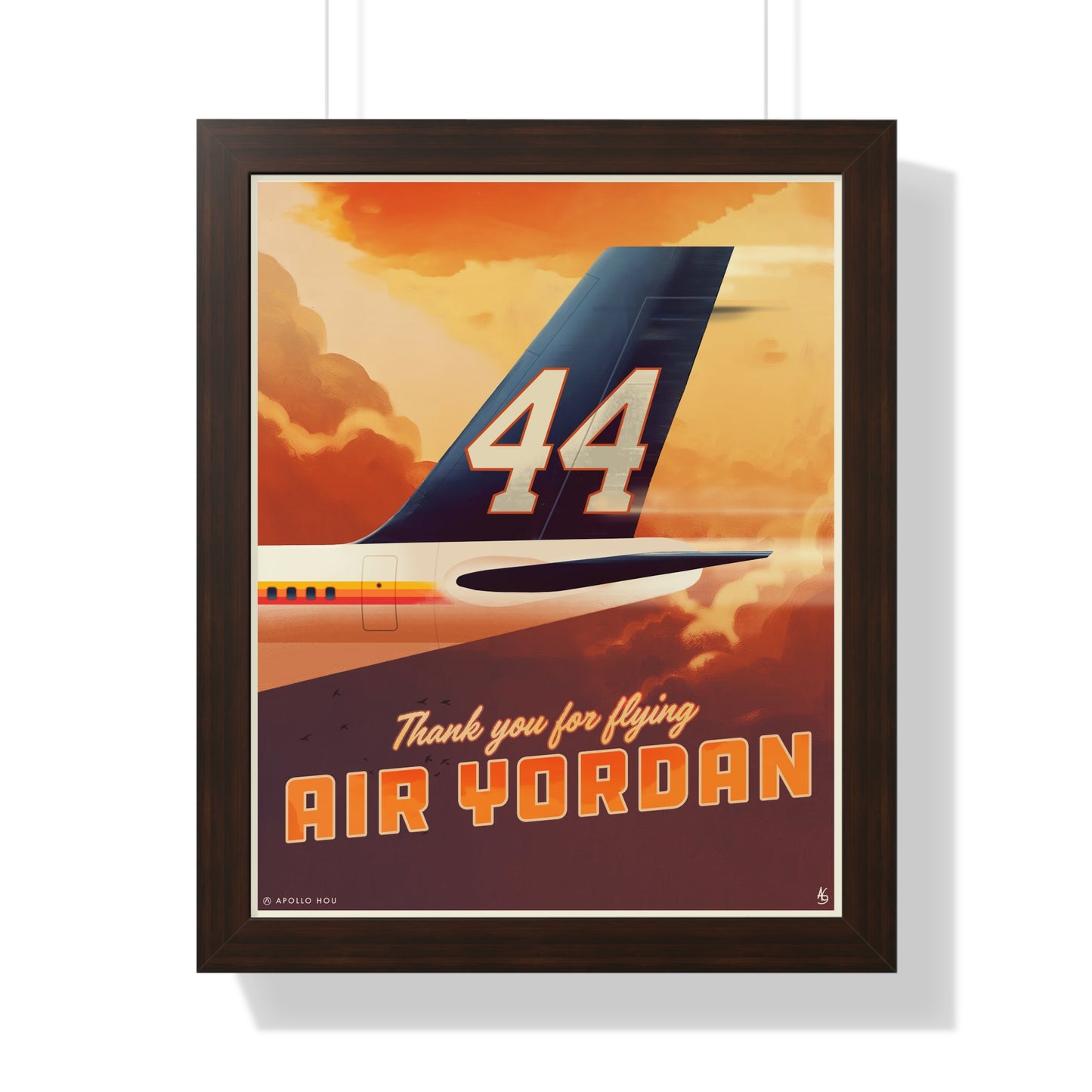 "Air Yordan" - Framed Vertical Print