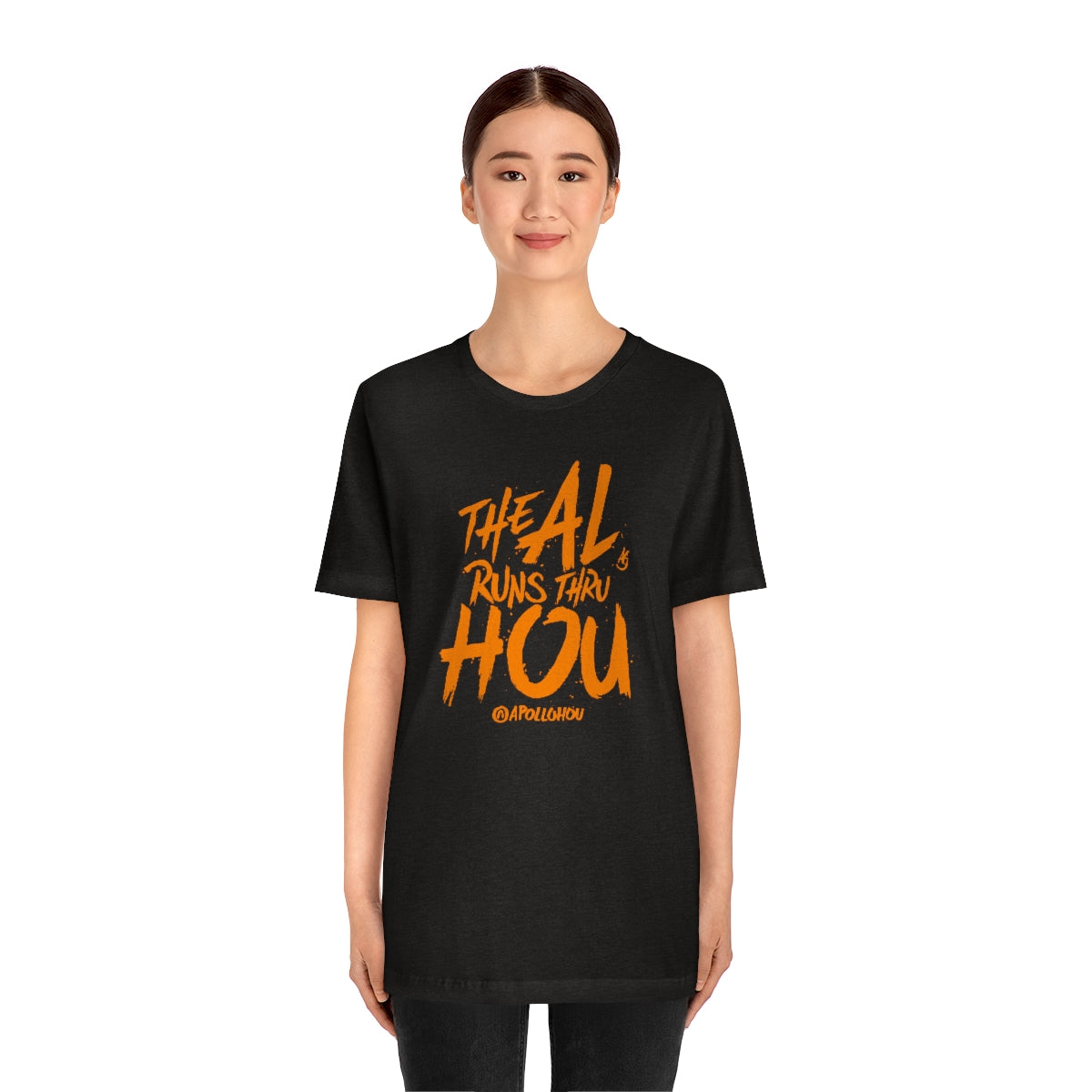 The AL Runs Thru HOU Unisex Jersey Tee