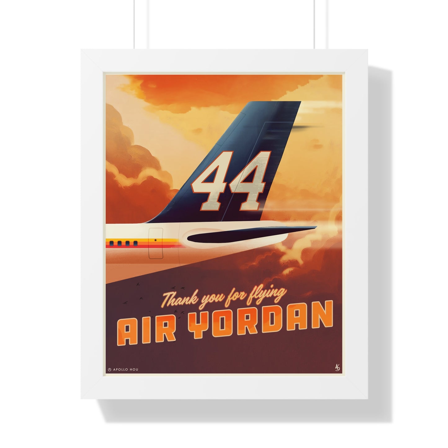 "Air Yordan" - Framed Vertical Print