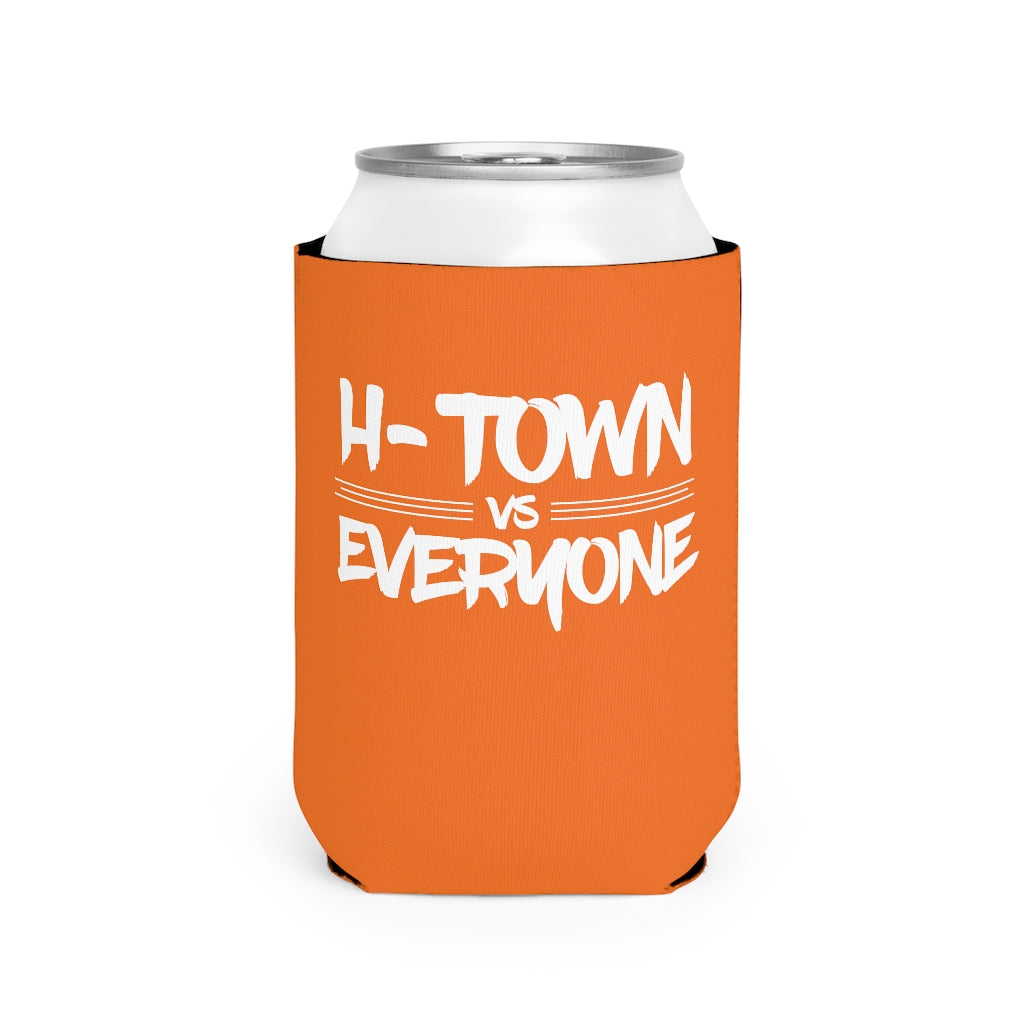 H-Town vs Everyone Orange/White Koozie