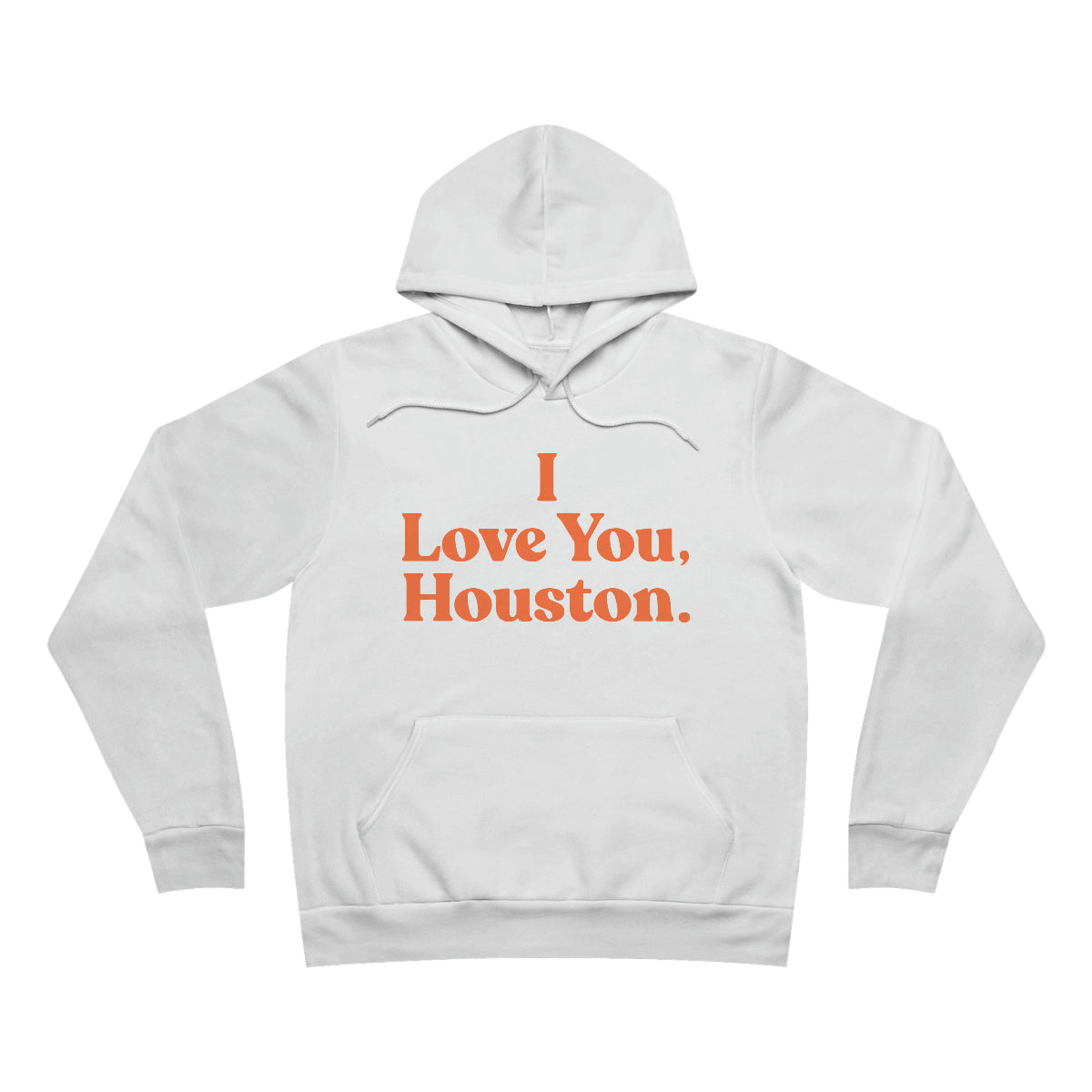 I Love You, Houston. Unisex Sponge Fleece Premium Pullover Hoodie