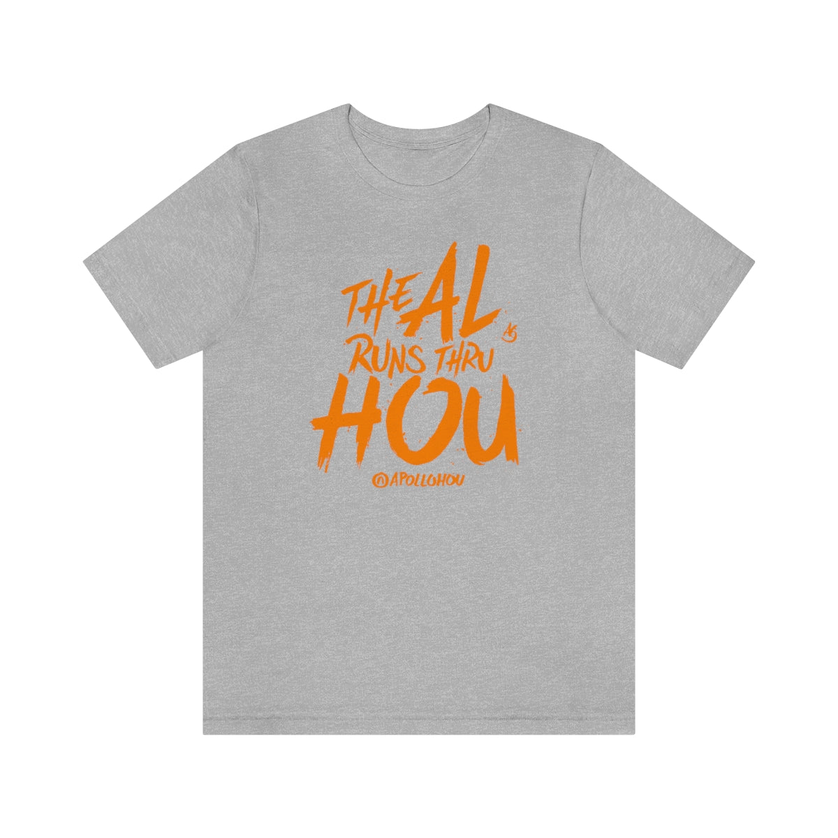 The AL Runs Thru HOU Unisex Jersey Tee