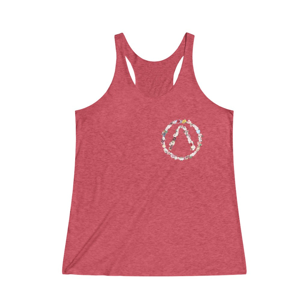 Apollo Flowers Women's Tri-Blend Racerback Tank