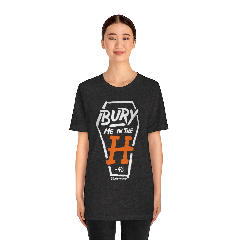 Bury Me In The H (Coffin Variant) Unisex Jersey Short-Sleeve Tee