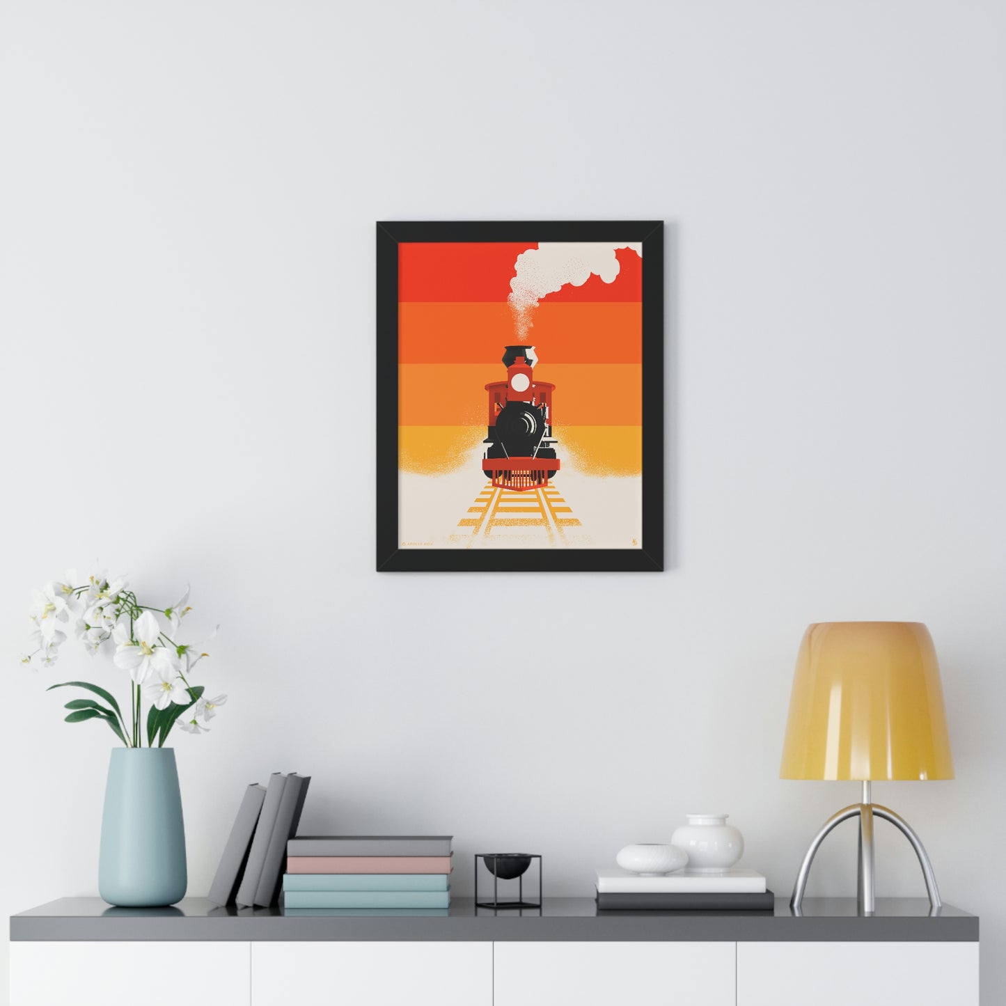 Train - Framed Vertical Print