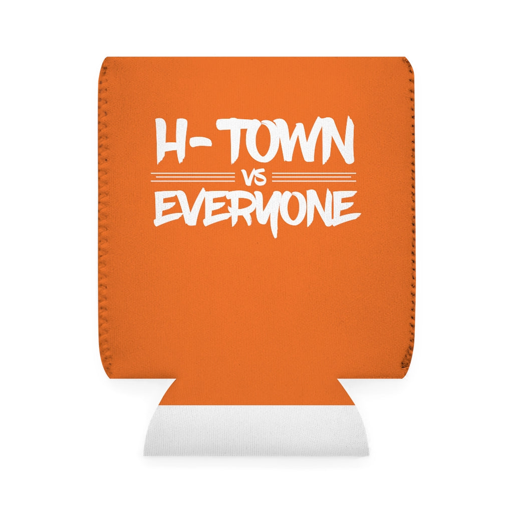 H-Town vs Everyone Orange/White Koozie