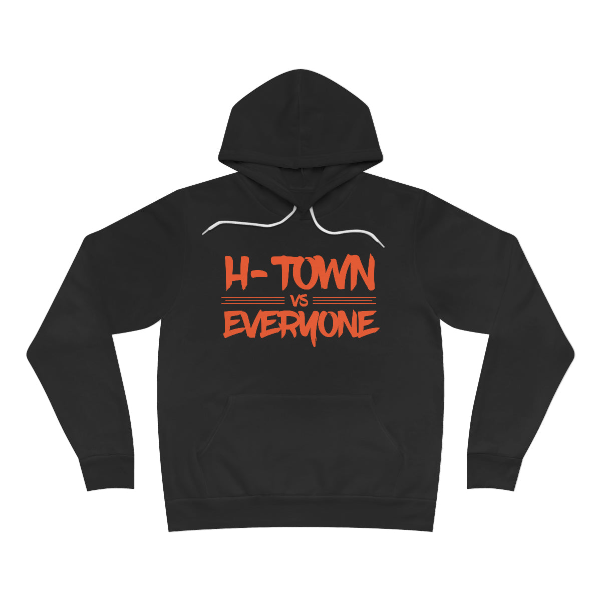 H-Town vs Everyone (Orange Design) Unisex Sponge Fleece Premium Pullover Hoodie