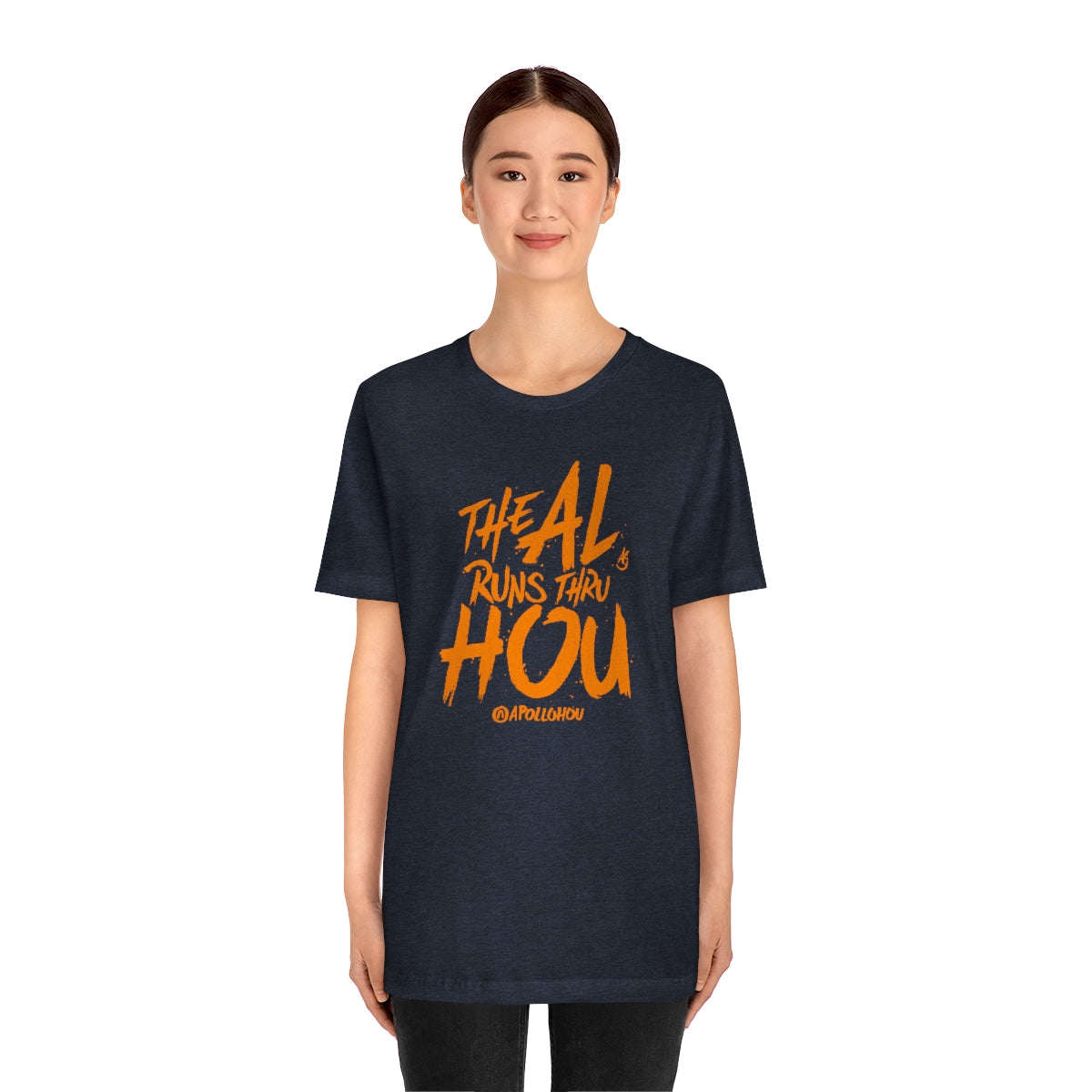 The AL Runs Thru HOU Unisex Jersey Tee