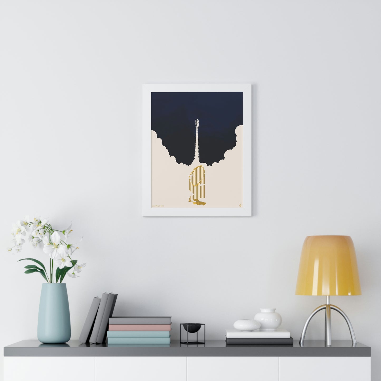 Blastoff - Framed Vertical Print