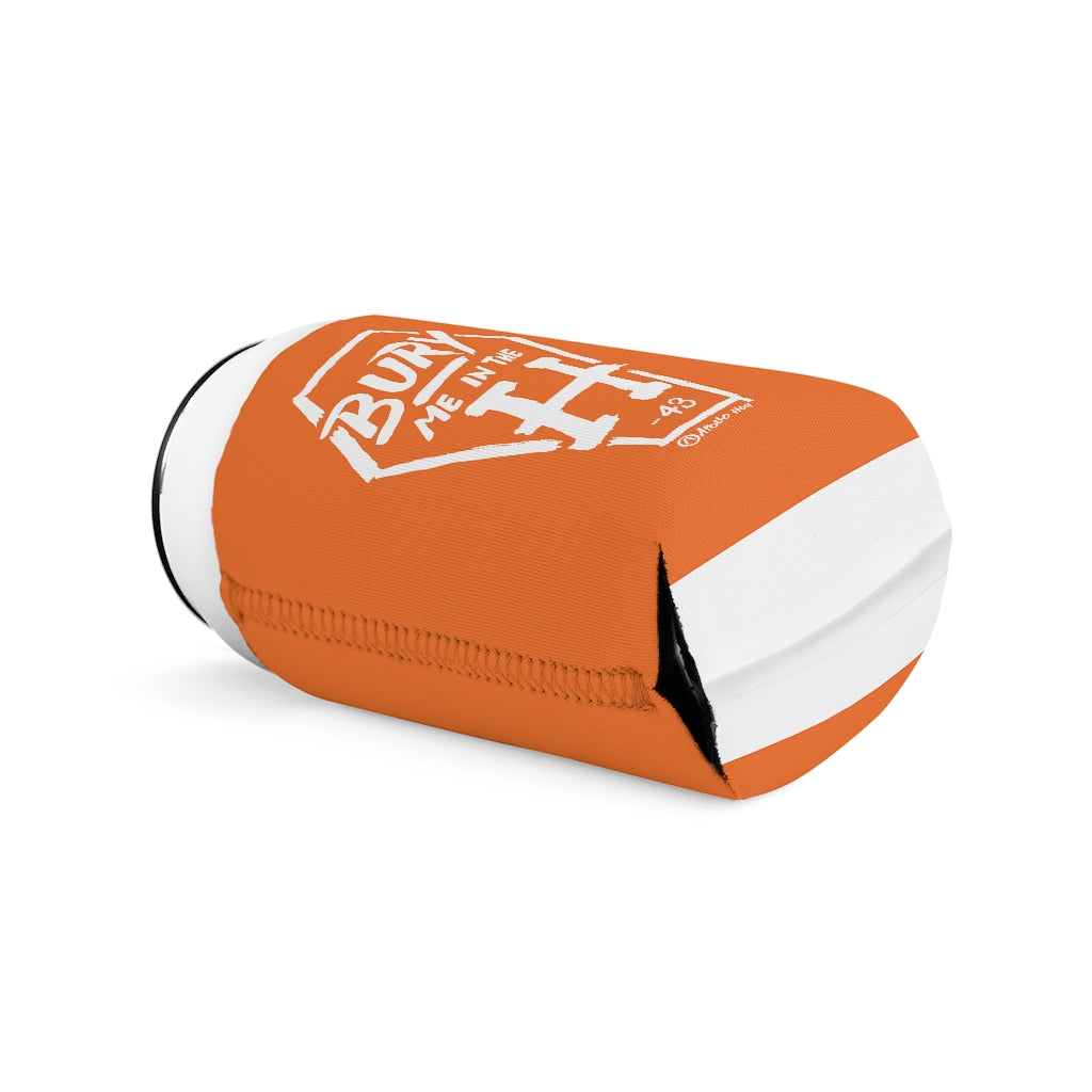 Bury Me In The H (Coffin Variant) Orange Koozie