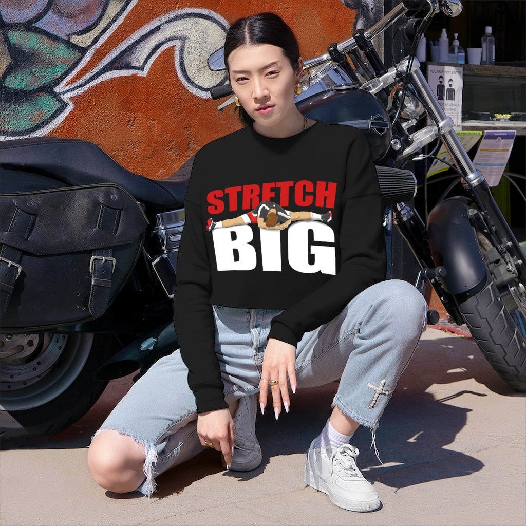 Stretch BIG Cropped Crewneck Sweatshirt