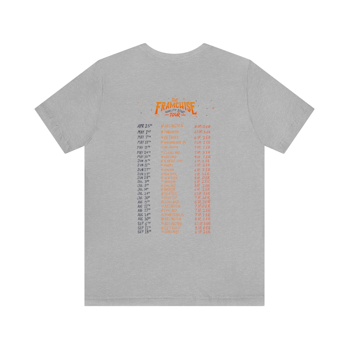 The Framchise QS Tour Unisex Jersey Tee