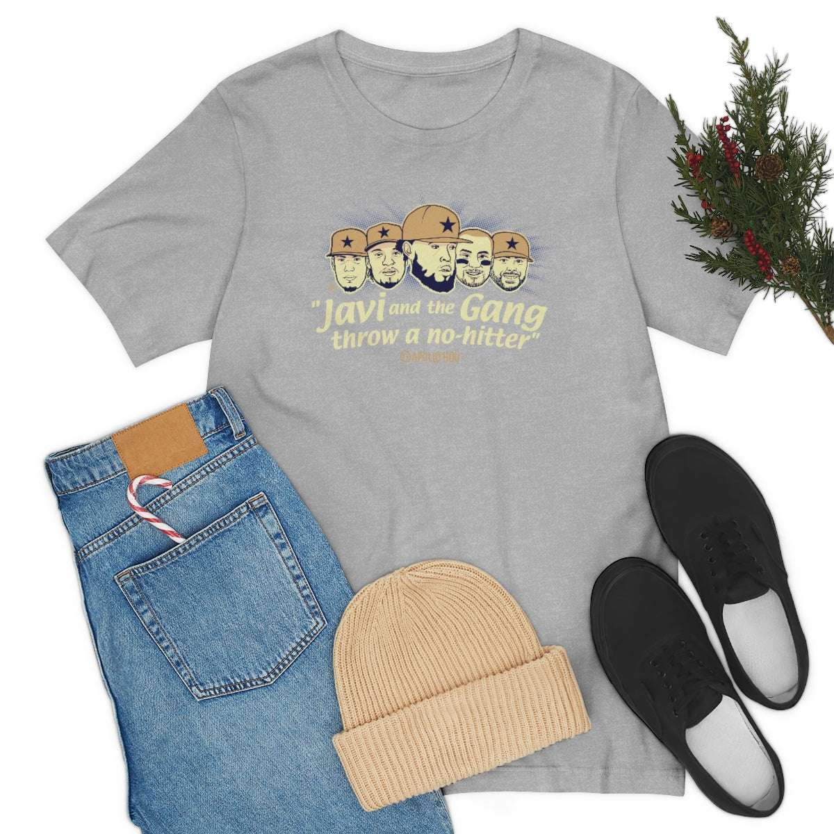 "Javi and the GANG throw a no-hitter" Unisex Jersey Tee