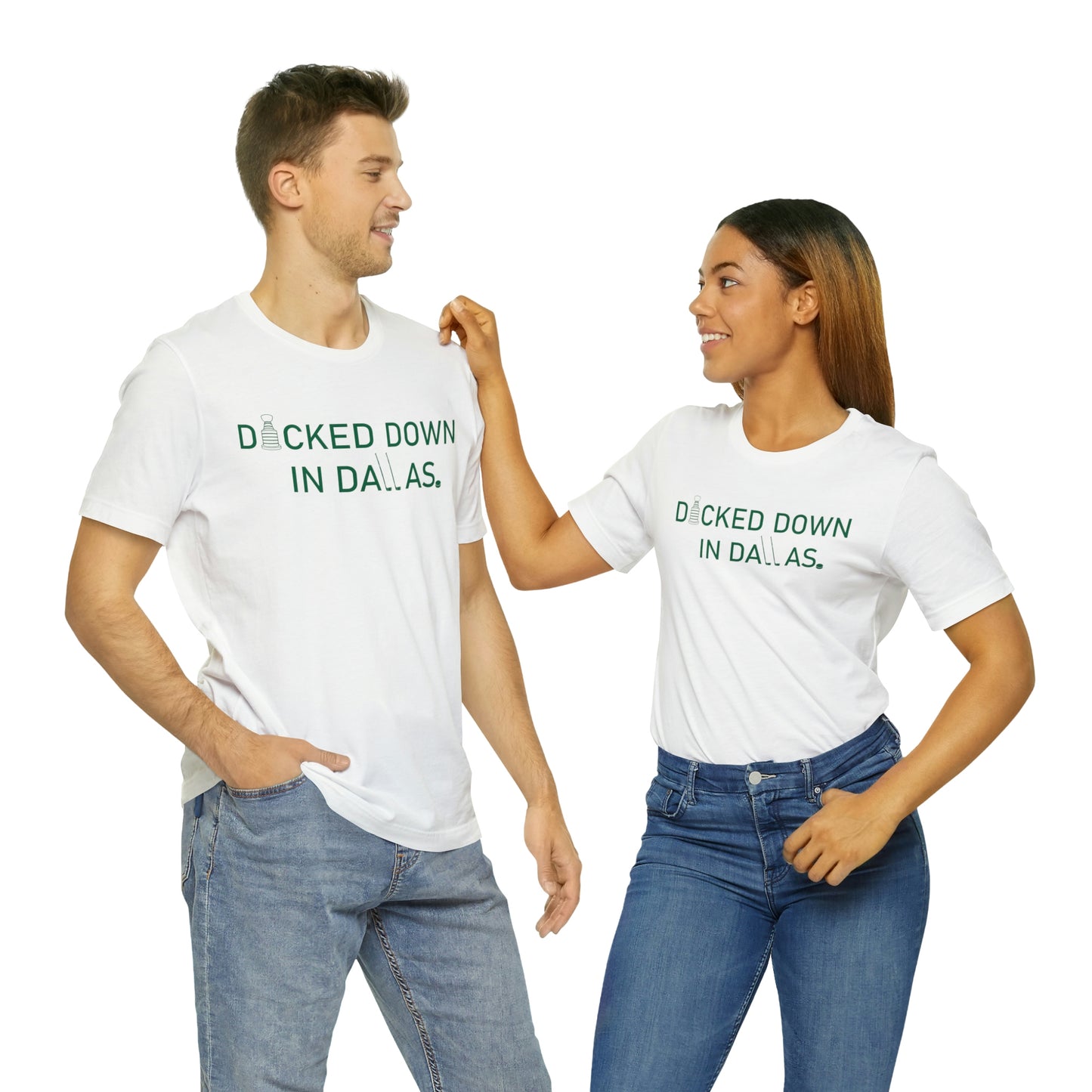 D*cked Down In Dallas Unisex Jersey Short Sleeve Tee