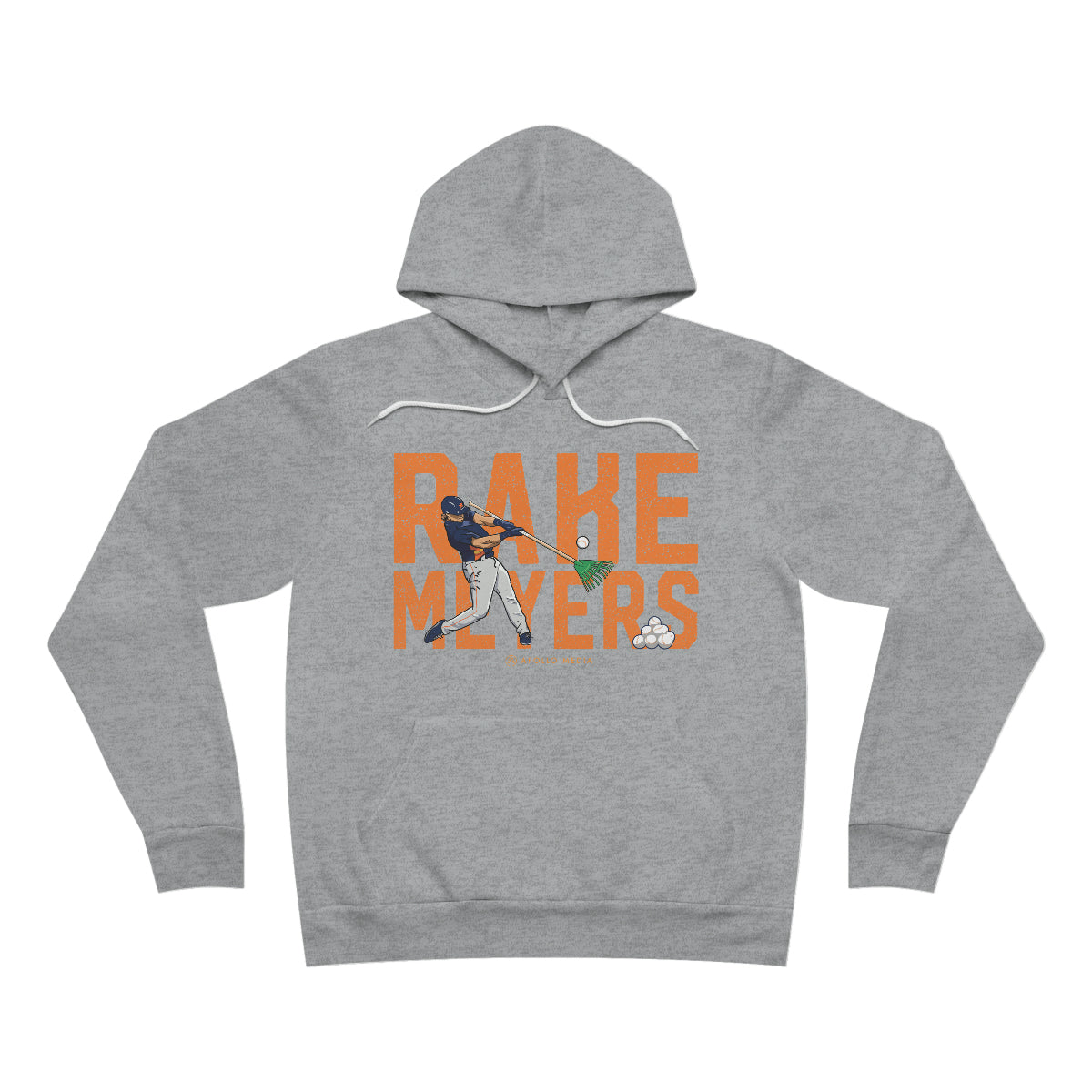 Rake Meyers Unisex Sponge Fleece Premium Pullover Hoodie