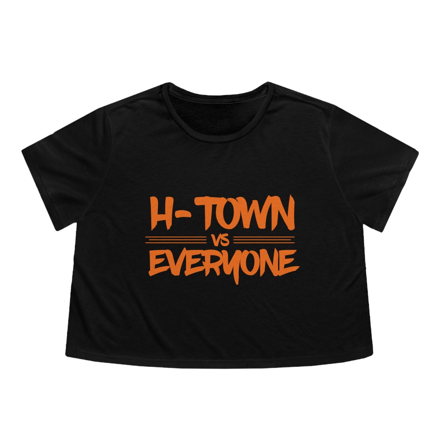 H-Town vs Everyone Cropped Tee Orange